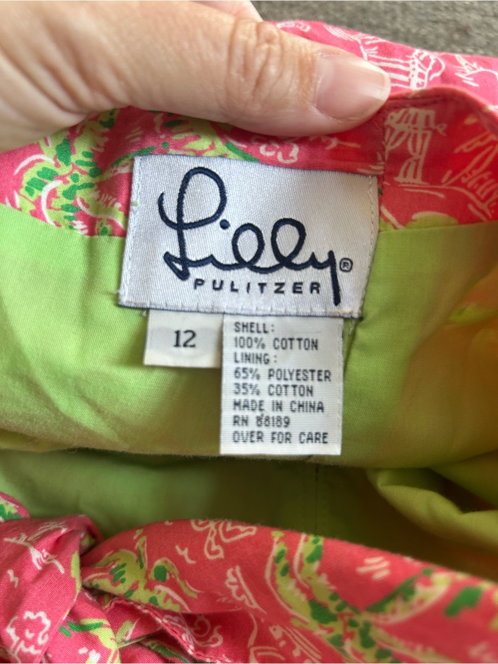 Lilly Pulitzer Pink Tropical Strapless Sundress | Size 12 - Vintage 1990’s - Picture 11 of 13